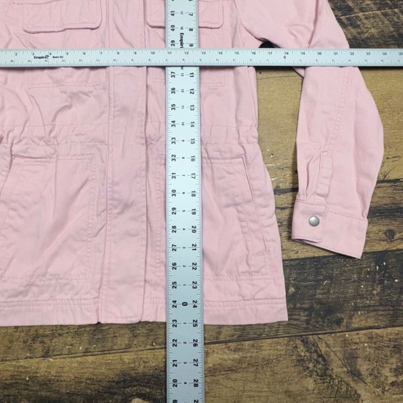 GAP Utility Jacket Lightweight Drawstring Waist Pink Coat Women's XS - Picture 5 of 10